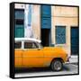 Cuba Fuerte Collection SQ - Havana's Orange Vintage Car-Philippe Hugonnard-Framed Stretched Canvas