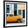 Cuba Fuerte Collection SQ - Havana's Orange Vintage Car-Philippe Hugonnard-Framed Photographic Print