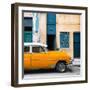 Cuba Fuerte Collection SQ - Havana's Orange Vintage Car-Philippe Hugonnard-Framed Photographic Print