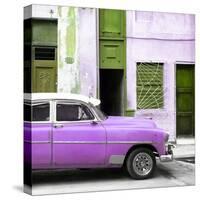 Cuba Fuerte Collection SQ - Havana's Purple Vintage Car-Philippe Hugonnard-Stretched Canvas
