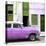 Cuba Fuerte Collection SQ - Havana's Purple Vintage Car-Philippe Hugonnard-Stretched Canvas