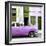 Cuba Fuerte Collection SQ - Havana's Purple Vintage Car-Philippe Hugonnard-Framed Photographic Print