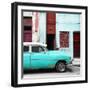 Cuba Fuerte Collection SQ - Havana's Turquoise Vintage Car-Philippe Hugonnard-Framed Photographic Print