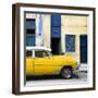 Cuba Fuerte Collection SQ - Havana's Yellow Vintage Car-Philippe Hugonnard-Framed Photographic Print