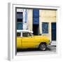 Cuba Fuerte Collection SQ - Havana's Yellow Vintage Car-Philippe Hugonnard-Framed Photographic Print