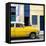 Cuba Fuerte Collection SQ - Havana's Yellow Vintage Car-Philippe Hugonnard-Framed Stretched Canvas