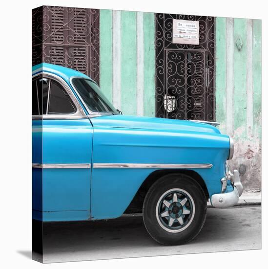 Cuba Fuerte Collection SQ - Havana Turquoise Car-Philippe Hugonnard-Stretched Canvas