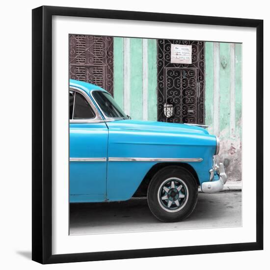 Cuba Fuerte Collection SQ - Havana Turquoise Car-Philippe Hugonnard-Framed Photographic Print