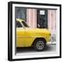 Cuba Fuerte Collection SQ - Havana Yellow Car-Philippe Hugonnard-Framed Photographic Print
