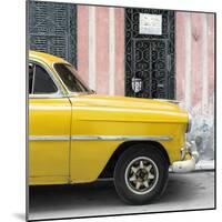 Cuba Fuerte Collection SQ - Havana Yellow Car-Philippe Hugonnard-Mounted Photographic Print