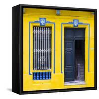 Cuba Fuerte Collection SQ - Havana Yellow Façade-Philippe Hugonnard-Framed Stretched Canvas