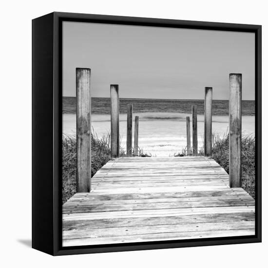 Cuba Fuerte Collection SQ II - Boardwalk on the Beach-Philippe Hugonnard-Framed Stretched Canvas