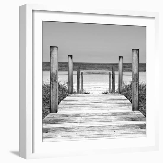 Cuba Fuerte Collection SQ II - Boardwalk on the Beach-Philippe Hugonnard-Framed Photographic Print