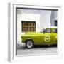 Cuba Fuerte Collection SQ - Lime Green Pontiac 1953 Original Classic Car-Philippe Hugonnard-Framed Photographic Print