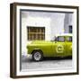 Cuba Fuerte Collection SQ - Lime Green Pontiac 1953 Original Classic Car-Philippe Hugonnard-Framed Photographic Print