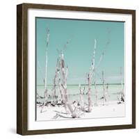 Cuba Fuerte Collection SQ - Ocean Wild Nature - Pastel Coral Green-Philippe Hugonnard-Framed Photographic Print