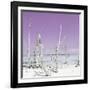 Cuba Fuerte Collection SQ - Ocean Wild Nature - Pastel Purple-Philippe Hugonnard-Framed Photographic Print