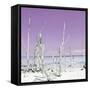 Cuba Fuerte Collection SQ - Ocean Wild Nature - Pastel Purple-Philippe Hugonnard-Framed Stretched Canvas