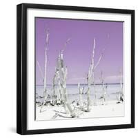 Cuba Fuerte Collection SQ - Ocean Wild Nature - Pastel Purple-Philippe Hugonnard-Framed Photographic Print