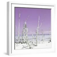 Cuba Fuerte Collection SQ - Ocean Wild Nature - Pastel Purple-Philippe Hugonnard-Framed Photographic Print