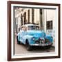 Cuba Fuerte Collection SQ - Old Blue Chevrolet in Havana-Philippe Hugonnard-Framed Photographic Print