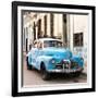 Cuba Fuerte Collection SQ - Old Blue Chevrolet in Havana-Philippe Hugonnard-Framed Photographic Print