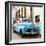 Cuba Fuerte Collection SQ - Old Blue Chevrolet in Havana-Philippe Hugonnard-Framed Photographic Print