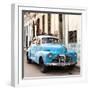 Cuba Fuerte Collection SQ - Old Blue Chevrolet in Havana-Philippe Hugonnard-Framed Photographic Print