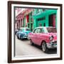 Cuba Fuerte Collection SQ - Old Cars Chevrolet Pink and Blue-Philippe Hugonnard-Framed Photographic Print