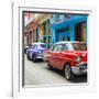 Cuba Fuerte Collection SQ - Old Cars Chevrolet Red and Purple-Philippe Hugonnard-Framed Photographic Print