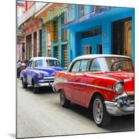 Cuba Fuerte Collection SQ - Old Cars Chevrolet Red and Purple-Philippe Hugonnard-Mounted Photographic Print