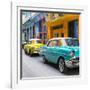 Cuba Fuerte Collection SQ - Old Cars Chevrolet Turquoise and Yellow-Philippe Hugonnard-Framed Photographic Print