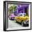 Cuba Fuerte Collection SQ - Old Cars Chevrolet Yellow and Pink-Philippe Hugonnard-Framed Photographic Print