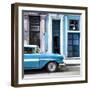 Cuba Fuerte Collection SQ - Old Classic American Blue Car-Philippe Hugonnard-Framed Photographic Print