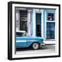 Cuba Fuerte Collection SQ - Old Classic American Blue Car-Philippe Hugonnard-Framed Photographic Print