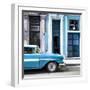 Cuba Fuerte Collection SQ - Old Classic American Blue Car-Philippe Hugonnard-Framed Photographic Print