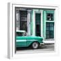 Cuba Fuerte Collection SQ - Old Classic American Green Car-Philippe Hugonnard-Framed Photographic Print