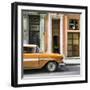 Cuba Fuerte Collection SQ - Old Classic American Orange Car-Philippe Hugonnard-Framed Photographic Print