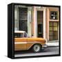 Cuba Fuerte Collection SQ - Old Classic American Orange Car-Philippe Hugonnard-Framed Stretched Canvas
