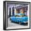 Cuba Fuerte Collection SQ - Old Cuban Blue Car-Philippe Hugonnard-Framed Photographic Print