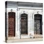 Cuba Fuerte Collection SQ - Old Cuban Facade-Philippe Hugonnard-Stretched Canvas