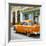 Cuba Fuerte Collection SQ - Old Cuban Orange Car-Philippe Hugonnard-Framed Photographic Print