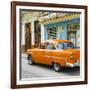 Cuba Fuerte Collection SQ - Old Cuban Orange Car-Philippe Hugonnard-Framed Photographic Print