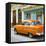 Cuba Fuerte Collection SQ - Old Cuban Orange Car-Philippe Hugonnard-Framed Stretched Canvas