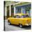 Cuba Fuerte Collection SQ - Old Cuban Yellow Car-Philippe Hugonnard-Stretched Canvas