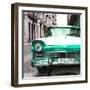 Cuba Fuerte Collection SQ - Old Ford Green Car-Philippe Hugonnard-Framed Photographic Print