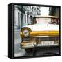 Cuba Fuerte Collection SQ - Old Ford Orange Car-Philippe Hugonnard-Framed Stretched Canvas