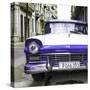 Cuba Fuerte Collection SQ - Old Ford Purple Car-Philippe Hugonnard-Stretched Canvas