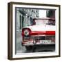 Cuba Fuerte Collection SQ - Old Ford Red Car-Philippe Hugonnard-Framed Photographic Print