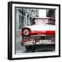 Cuba Fuerte Collection SQ - Old Ford Red Car-Philippe Hugonnard-Framed Photographic Print